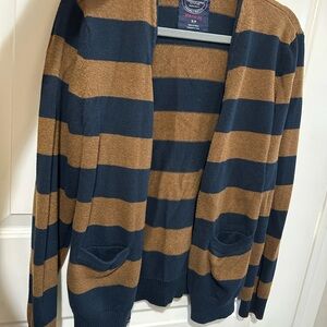American Eagle Outfitters Striped Sweater - Brown and Black